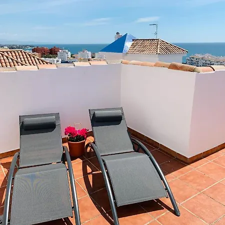 Penthouse Mit Private Dachterrasse Und Blick Auf Das Meer, Berge ,Hafen Estepona Exterior photo